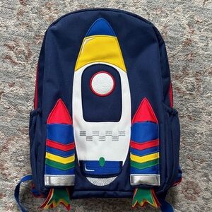 Boden Red and Navy Kids Backpack
